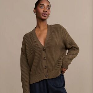 Cotton cocoon cardigan